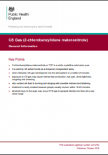 CS Gas (2-chlorobenzylidene malononitrole): General Information